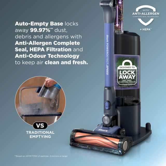 Shark IA3241UKT Phoenix AED Cordless Vacuum - Black