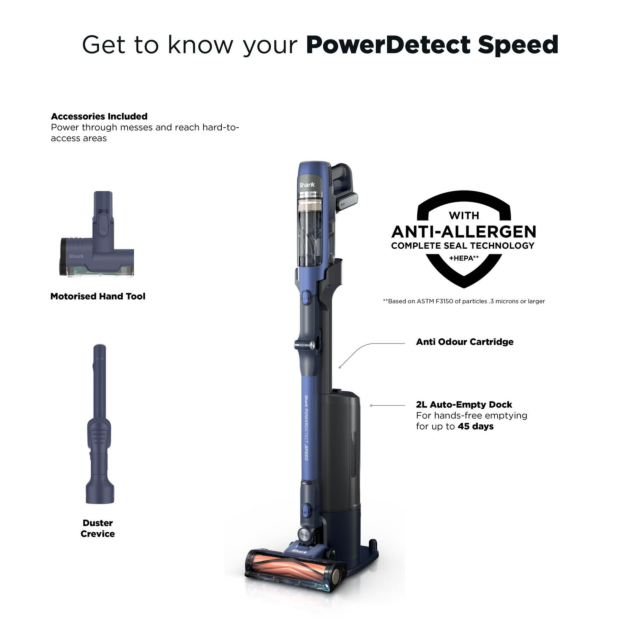 Shark IA3241UKT Phoenix AED Cordless Vacuum - Black