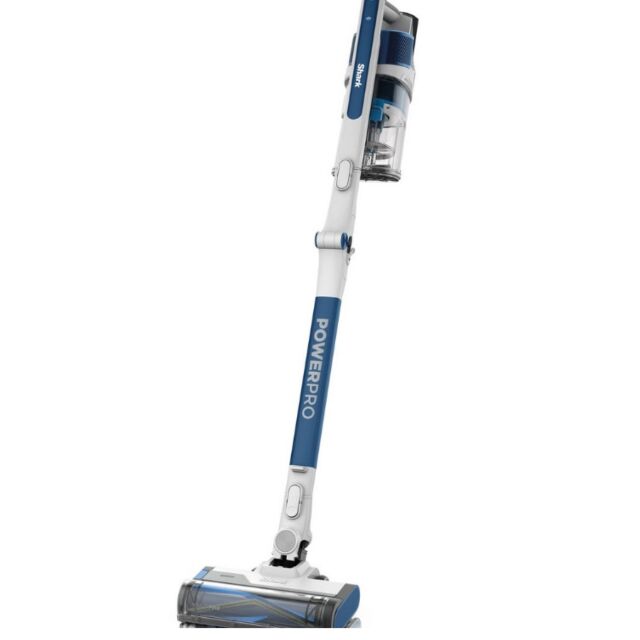 Shark IZ380UK PowerPro Cordless Stick Vacuum Cleaner - 60 Minutes Run Time - Navy Metallic