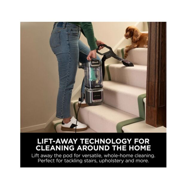 Shark LA450UKT Detect Pet Pro Upright Corded Vacuum - Graphite Grey