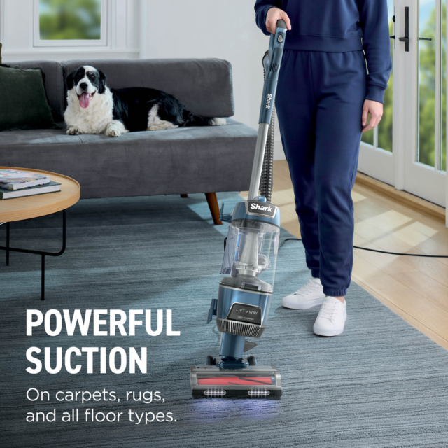 Shark LU250UKT Rotator corded Pet Upright Vacuum Cleaner - Dark Purewater Blue