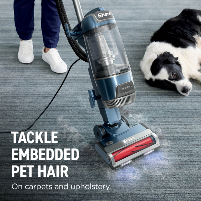 Shark LU250UKT Rotator corded Pet Upright Vacuum Cleaner - Dark Purewater Blue