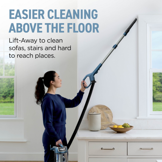 Shark LU250UKT Rotator corded Pet Upright Vacuum Cleaner - Dark Purewater Blue