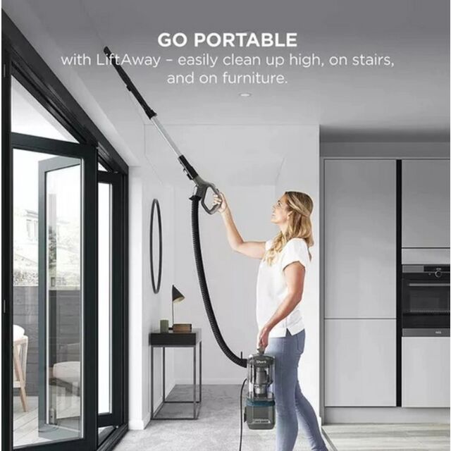 Shark NV603UK Classic Upright Vacuum Cleaner - Grey & Dark Blue