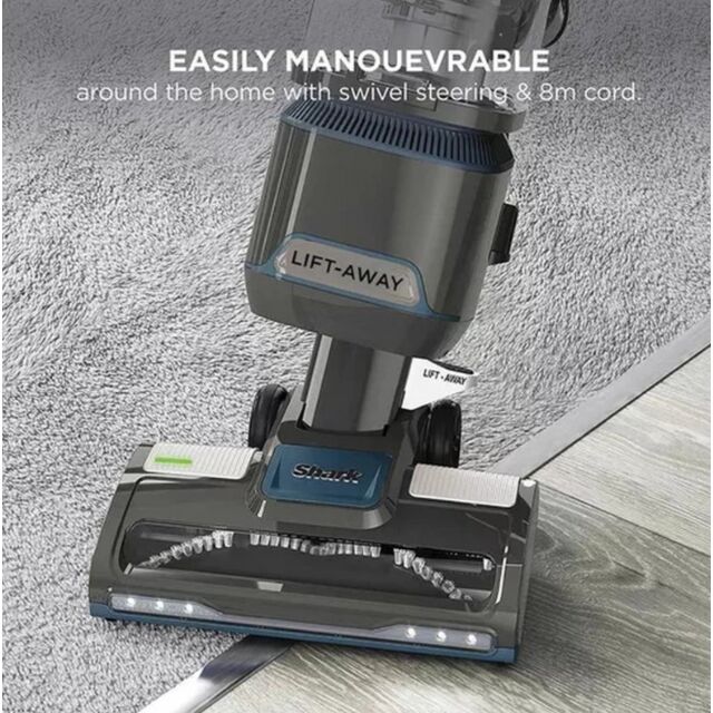 Shark NV603UK Classic Upright Vacuum Cleaner - Grey & Dark Blue