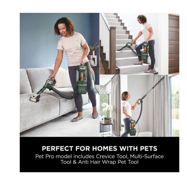 Shark NZ691UKTKIT Upright Vacuum Cleaner with Home & Car Detail Accessory Kit - Porsche Green