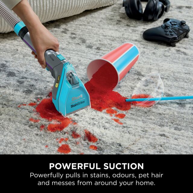 Shark PX250UKT StainStriker HairPro Pet Stain & Spot Cleaner - Dark Silver & Force Fuchsia