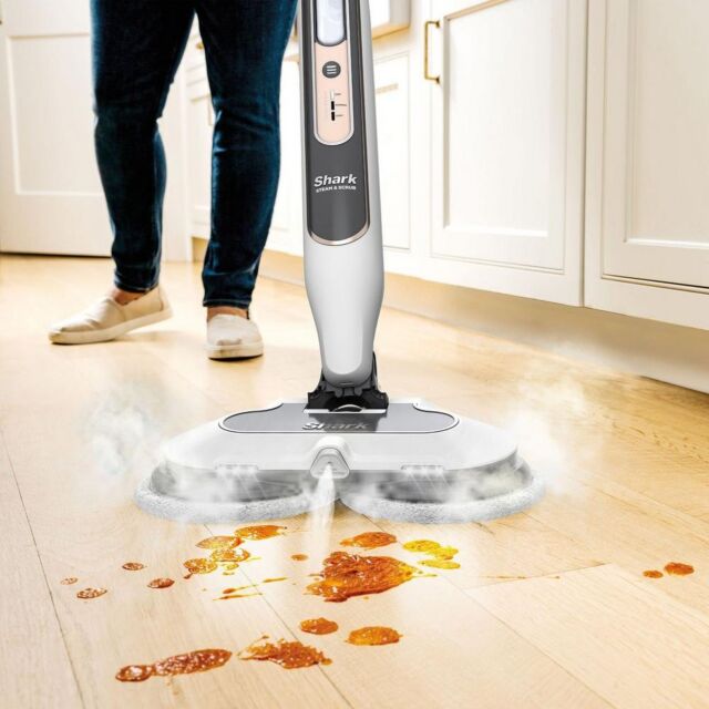 Shark S8201UK Steam & Scrub Automatic Steam Mop With Steam Blaster - White