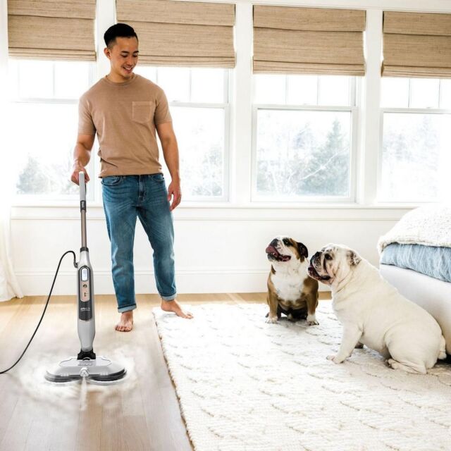 Shark S8201UK Steam & Scrub Automatic Steam Mop With Steam Blaster - White