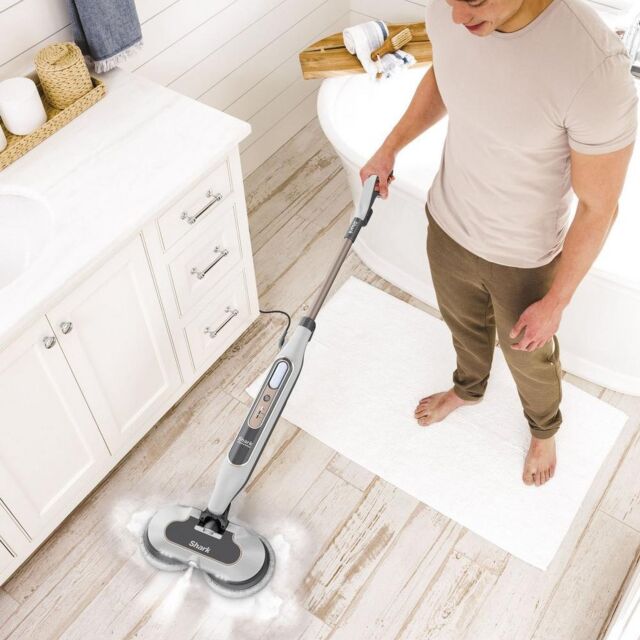 Shark S8201UK Steam & Scrub Automatic Steam Mop With Steam Blaster - White