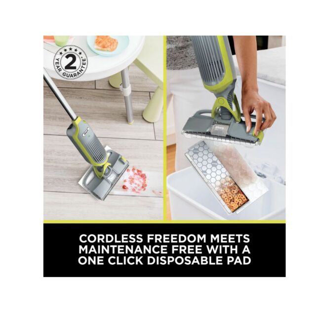 Shark VM200UK Shark Vacmop Cordless 2-In-1 Vacuum Mop With Targeted Spray - 9 Min 30 Sec Run Time - 