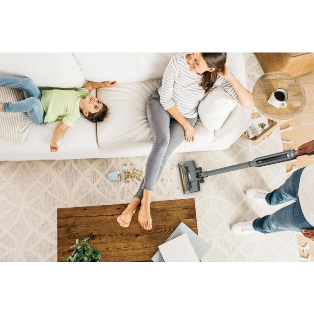 Shark WV361UK Cordless Vacuum Cleaner With Anti Hair Wrap Technology - Run Time 16 Mintues - Steel Grey 