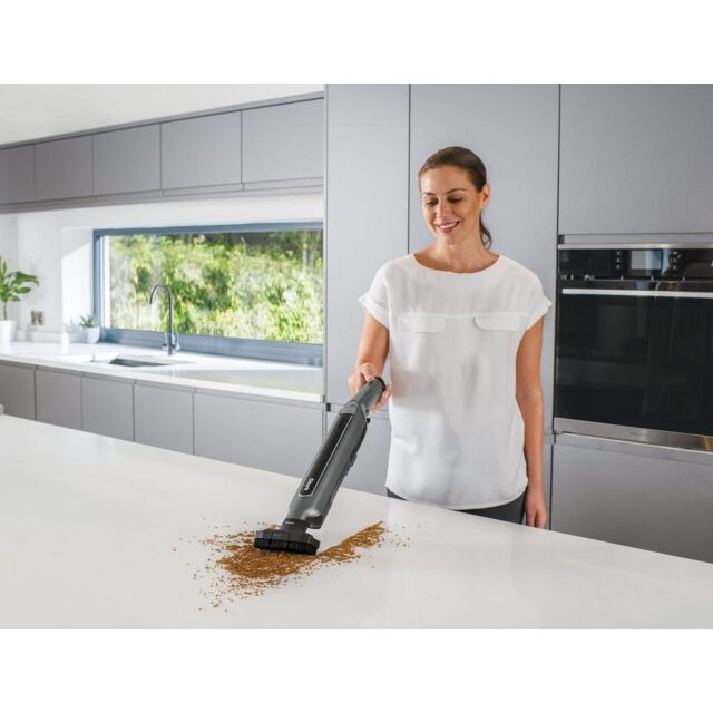 Shark WV361UK Cordless Vacuum Cleaner With Anti Hair Wrap Technology - Run Time 16 Mintues - Steel Grey 