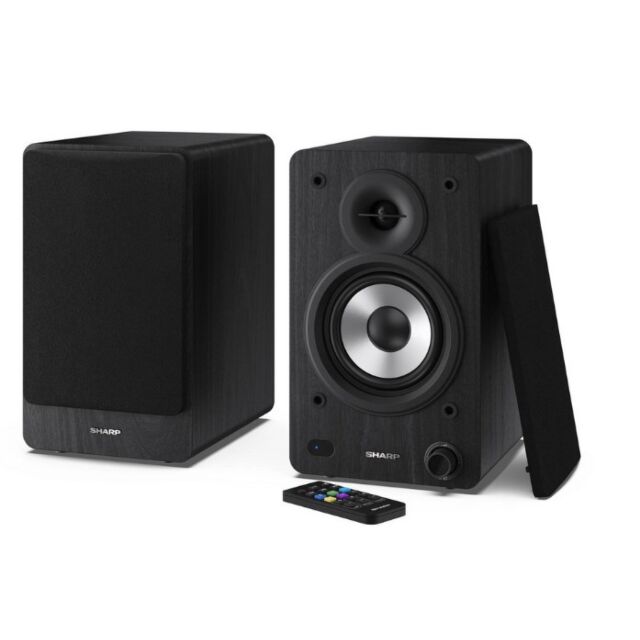 Sharp RP-TT100/CPSS30 Rptt100cpss30 Pair Of Wireless Bookshelf Speakers With Automatic Bluetooth Tur