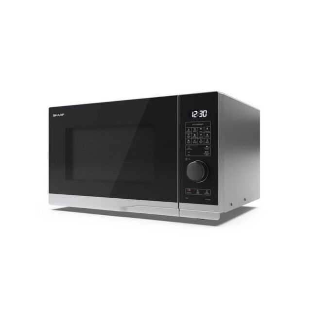 Sharp YC-PG254AU-S 20 Litres Grill Microwave Oven - Silver/Black
