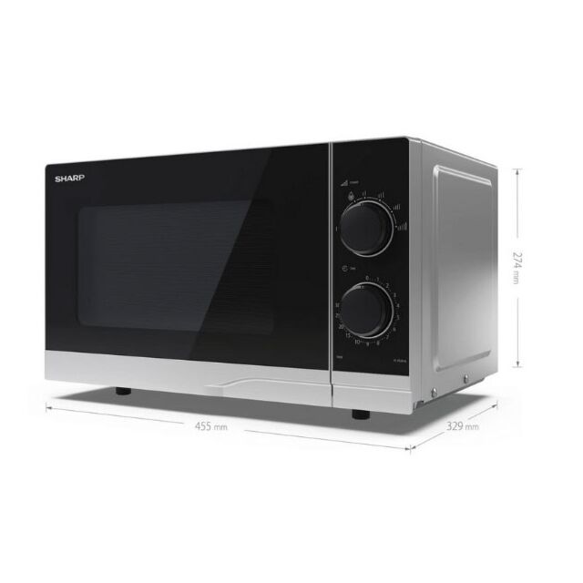 Sharp YC-PS201AU-S 20 Litres Microwave Oven - Silver