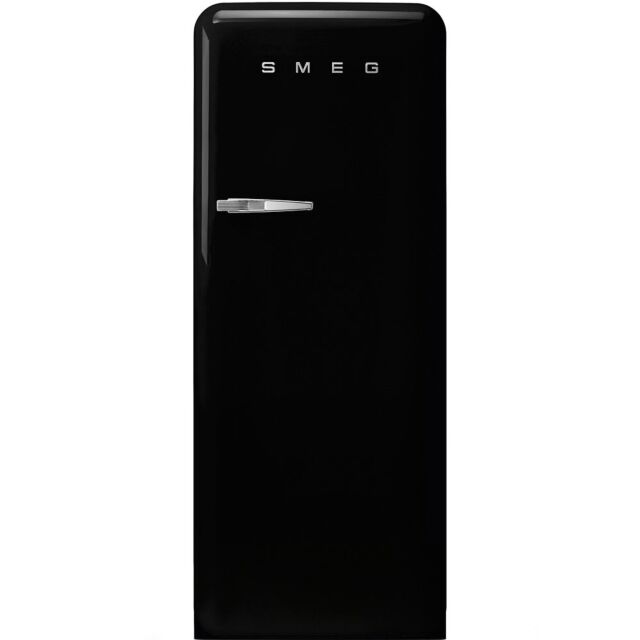 Smeg FAB28RBL3UK 60cm 50s Style Black Right Hand Hinged Fridge with Icebox