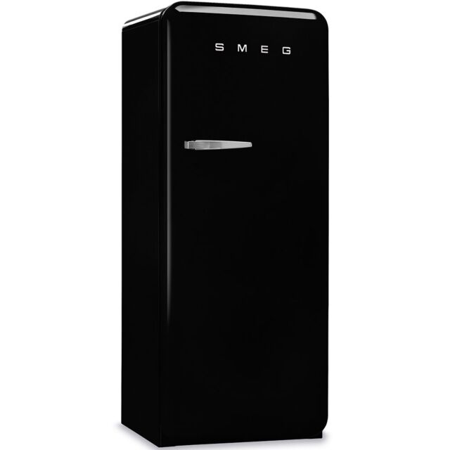 Smeg FAB28RBL3UK 60cm 50s Style Black Right Hand Hinged Fridge with Icebox