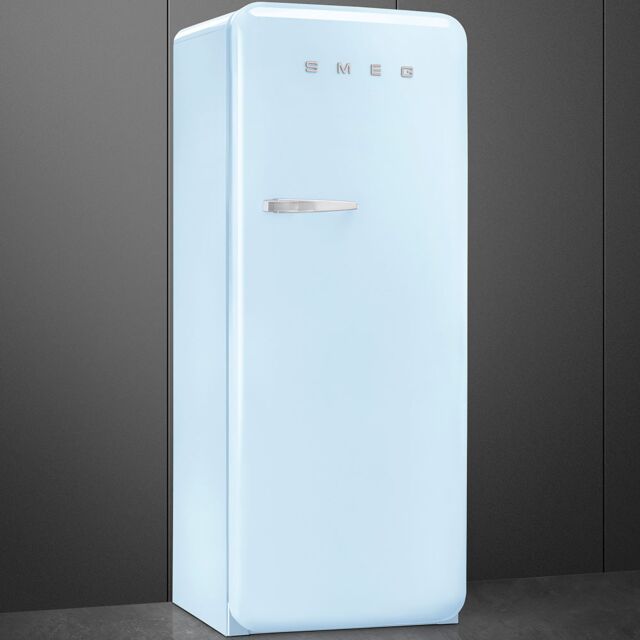 Smeg FAB28RPB3UK 60cm 50s Style Pastel Blue Right Hand Hinged Fridge with Icebox