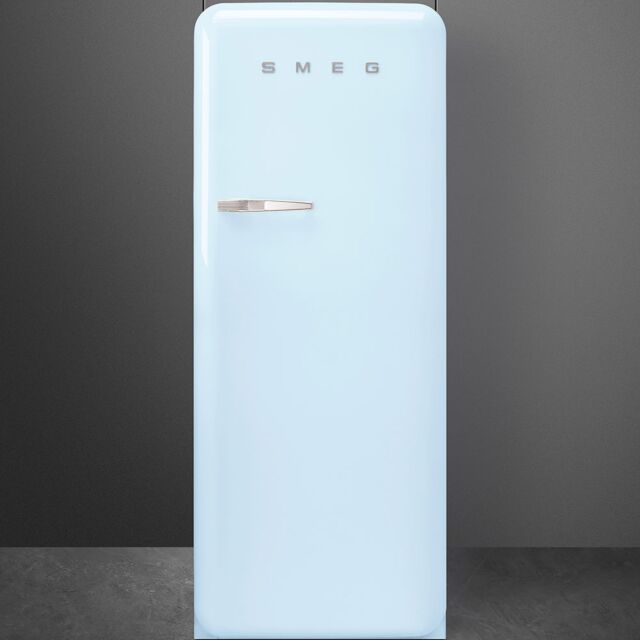 Smeg FAB28RPB3UK 60cm 50s Style Pastel Blue Right Hand Hinged Fridge with Icebox