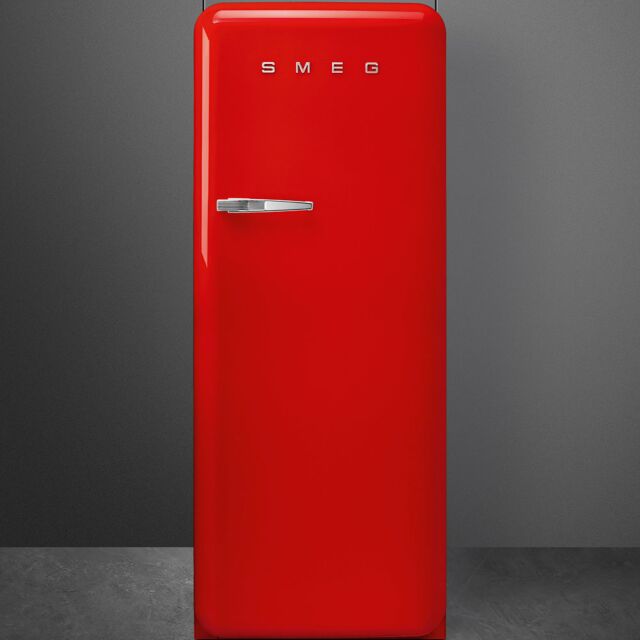 Smeg FAB28RRD3UK 60cm 50s Style Red Right Hand Hinged Fridge with Icebox