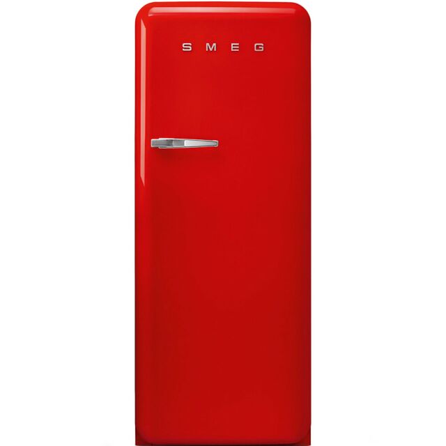 Smeg FAB28RRD3UK 60cm 50s Style Red Right Hand Hinged Fridge with Icebox