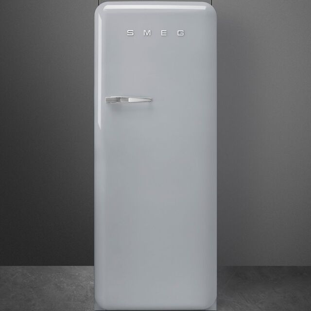 Smeg FAB28RSV3UK 60cm 50s Style Silver Right Hand Hinged Fridge with Icebox