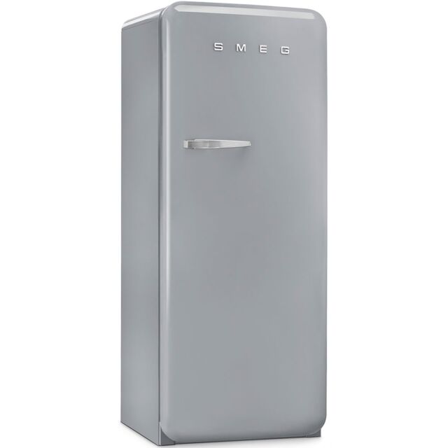 Smeg FAB28RSV3UK 60cm 50s Style Silver Right Hand Hinged Fridge with Icebox
