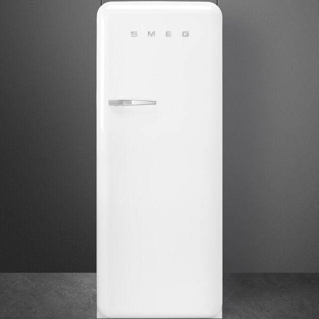 Smeg FAB28RWH3UK 60cm 50s Style White Right Hand Hinged Fridge with Icebox