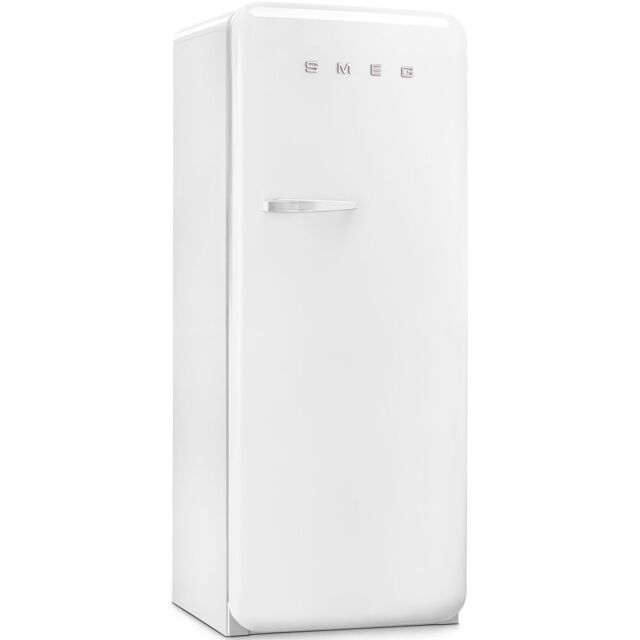 Smeg FAB28RWH3UK 60cm 50s Style White Right Hand Hinged Fridge with Icebox