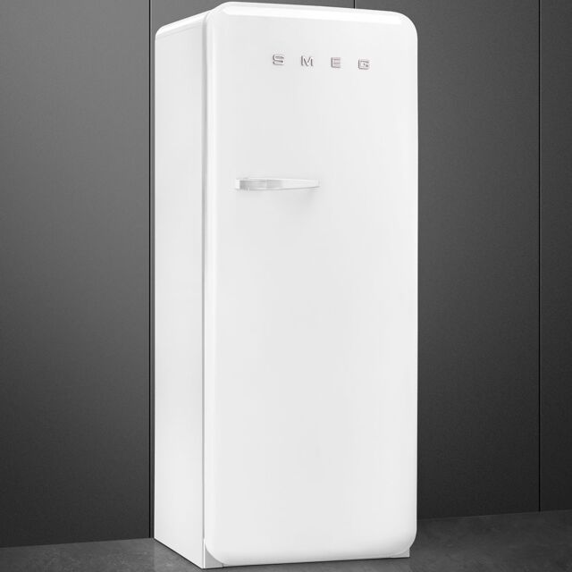 Smeg FAB28RWH3UK 60cm 50s Style White Right Hand Hinged Fridge with Icebox