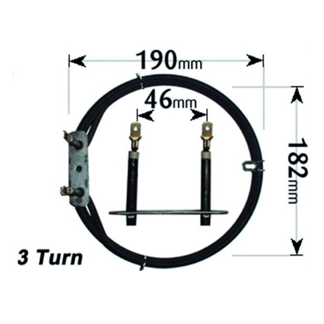 Stoves Cooker Fan Oven Element 3 Turn 2500W ELE101