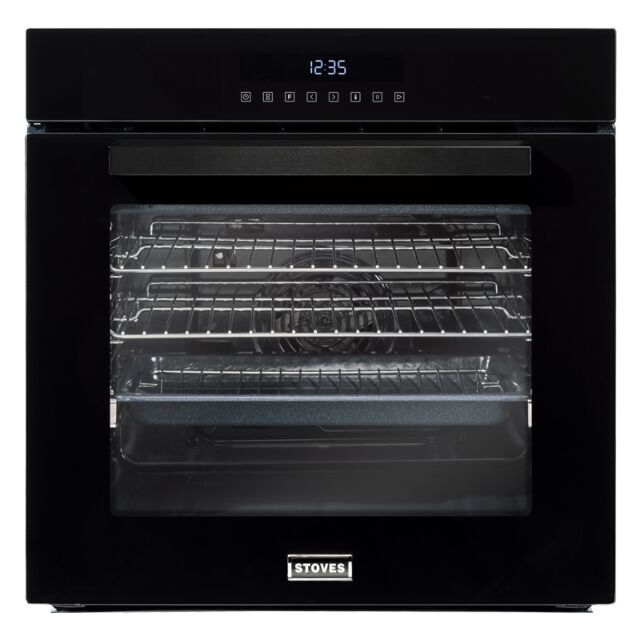 Stoves SEB602TCC 444410035 Black Multifunction Oven 73L, Soft Close Door, Led Lighting 