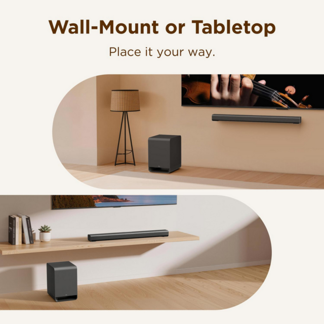 TCL S65K-UK 5.1Ch Dolby Atmos Soundbar with Subwoofer
