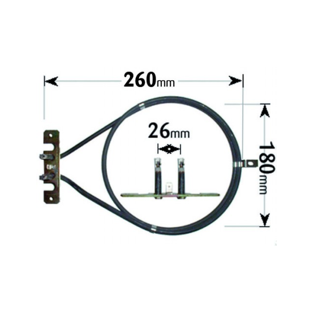 Teka Cooker Fan Oven Element 2 Turn 2000W ELE2029