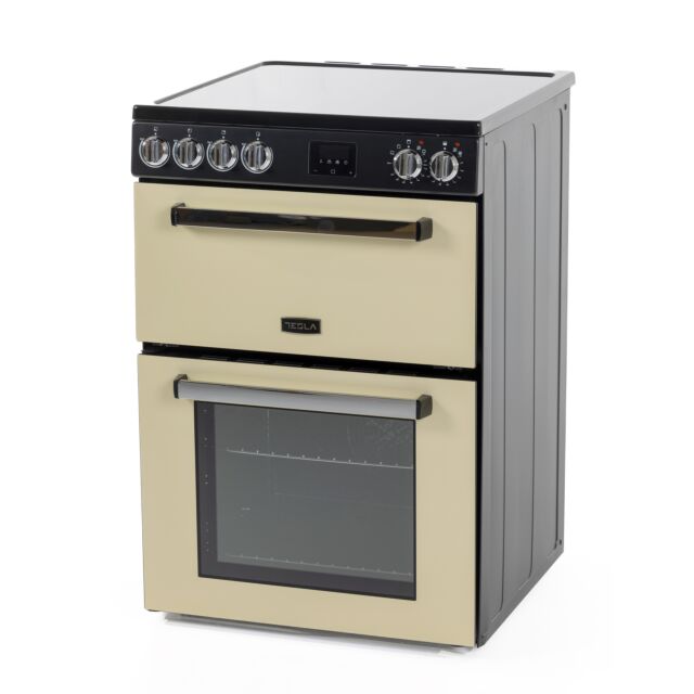 Tesla TMRC60C 60cm Mini Ceramic Range Cooker Cream