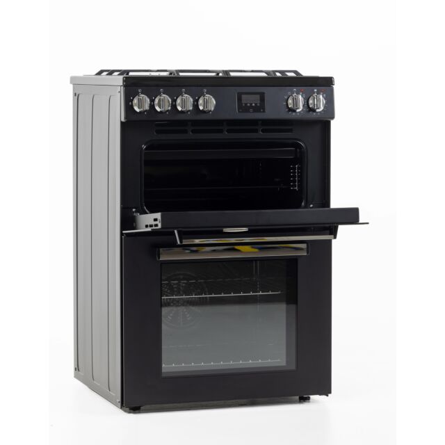 Tesla TMRDF60B 60cm Mini Dual Fuel Range Cooker Black