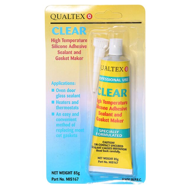 High Temp Silicon Sealant Clear 85Gram Tube mis167