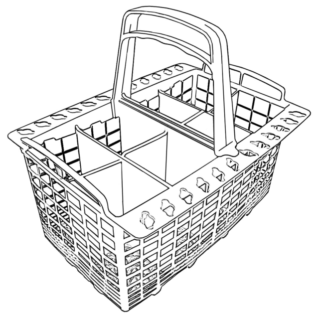To fit ARISTON, INDESIT, CREDA, HOTPOINT Cutlery Basket MWP51