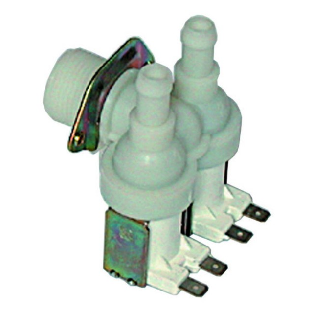 Washing Machine/Dishwasher Cold Water Double Valve 90 Degree VAL15