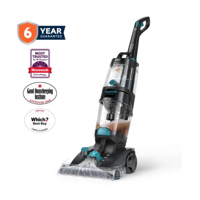 Vax CDCW-PMXP Platinum Power Max Pet-Design Carpet Cleaner - Black & Teal