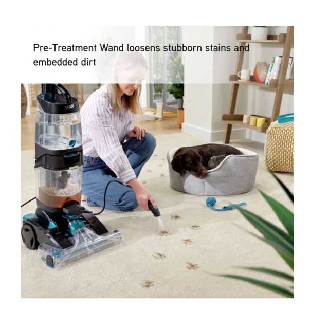 Vax CDCW-PMXP Platinum Power Max Pet-Design Carpet Cleaner - Black & Teal