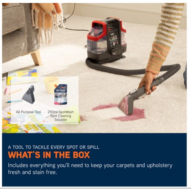 Vax CDSW-MCXS SpotWash Mini - Grey & Red