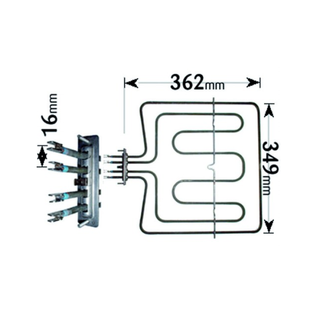 Zanussi Cooker Grill Element 1900W ELE2031