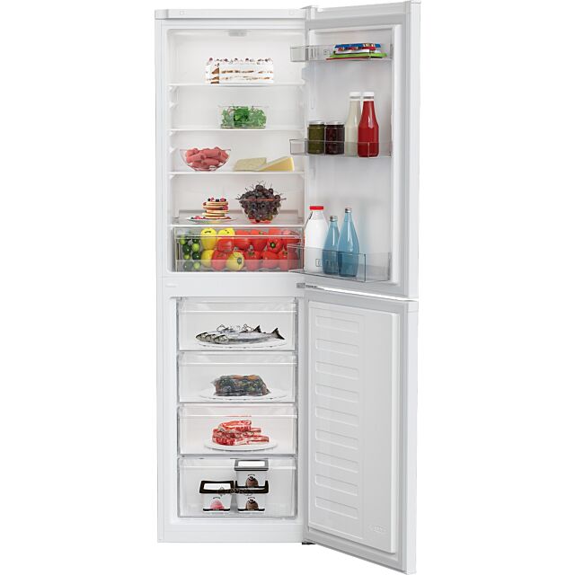 Zenith ZCS3582W Static Fridge Freezer - White