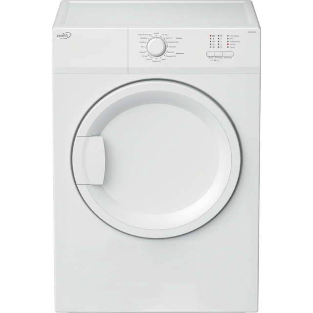 Zenith ZDVS700W 7Kg Vented Tumble Dryer - White