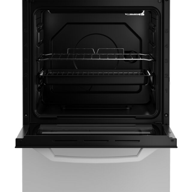 Zenith ZE503W 50cm Single Oven Electric Cooker with Ceramic Hob - White - A Energy Rated