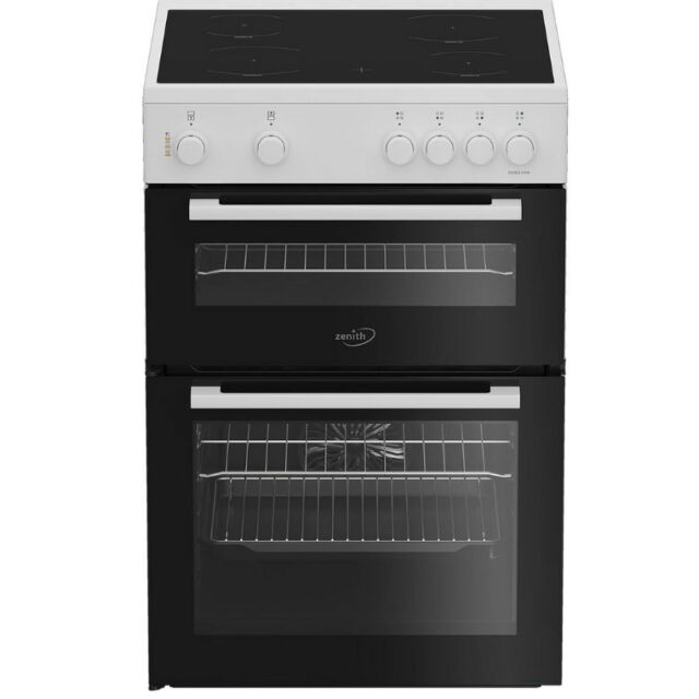 Zenith ZET605W 60Cm Electric Cooker With Ceramic Hob - White
