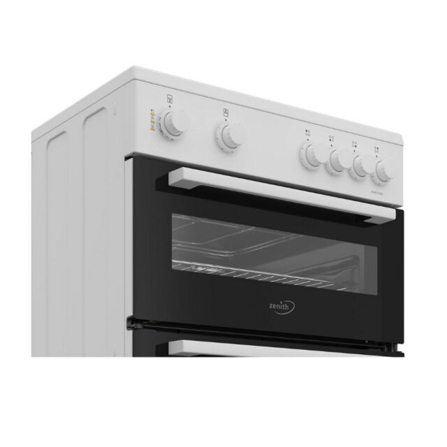 Zenith ZET605W 60Cm Electric Cooker With Ceramic Hob - White